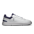 Men's low-top Roger Advantage sneakers in white with midnight blue accents, lace-up