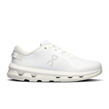 On Cloudzone women's running shoes, white mesh upper with lace-up and CloudTec sole