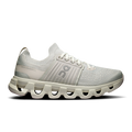 Women’s running shoes in light gray knit with white CloudTec midsole and lace-up