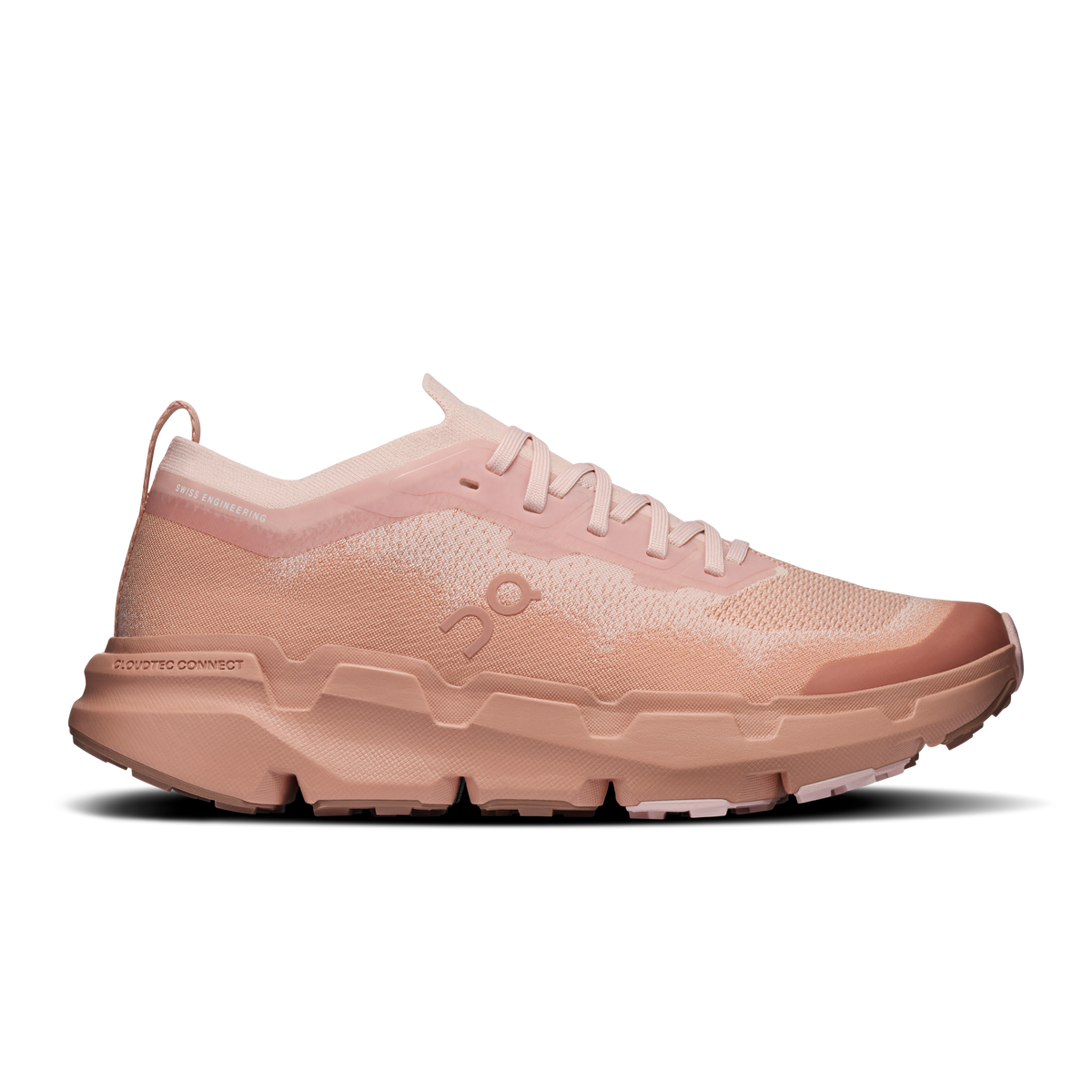 On Running Cloudsoma women's shoes: rose mesh lace-up, cushioned sole