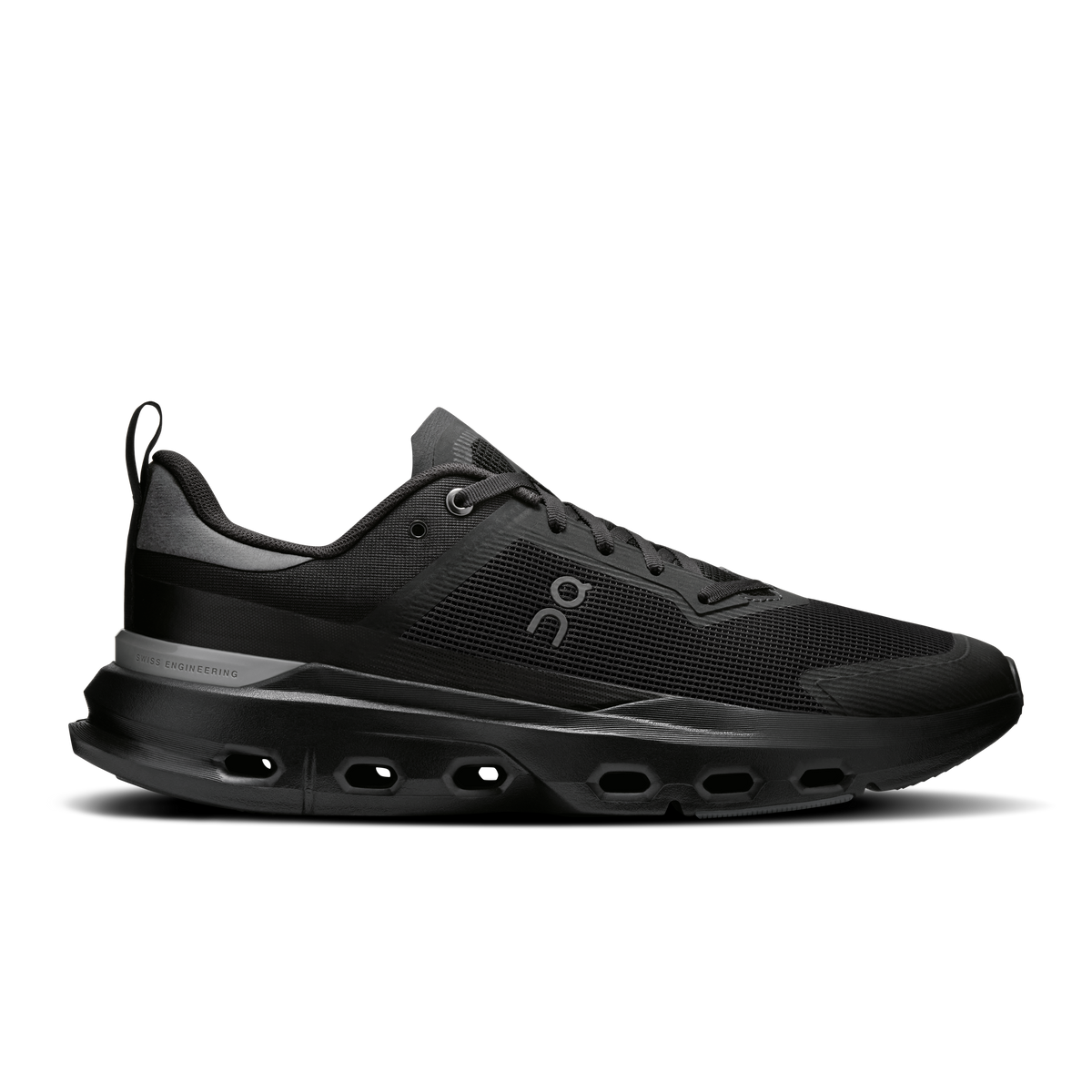 On Running Cloudpulse Next men's black mesh running shoes with foam outsole