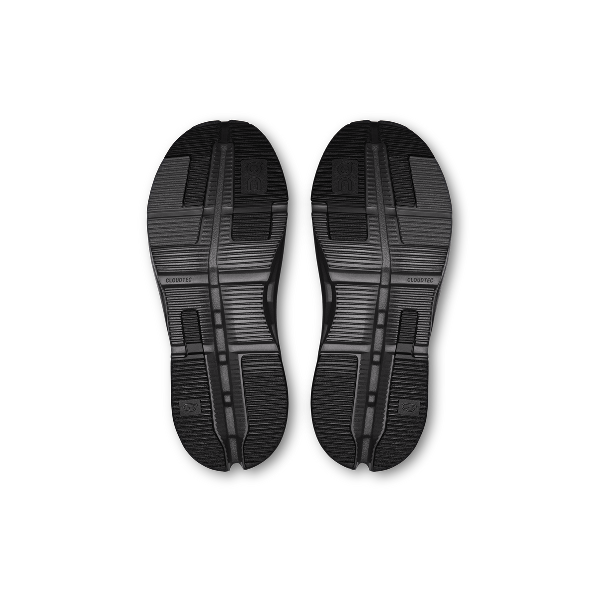 Kids' Cloudnova shoe outsoles pair, textured tread with CloudTec cushioning pods