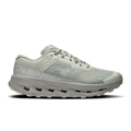 Men's running shoes in light blue-gray, mesh knit upper, lace-up, cushioned sole