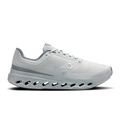 Men's On running shoes, light gray mesh upper and cushioned cloud outsole