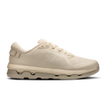 On Cloudzone running shoes in light cream, lace-up design, cushioned sole