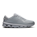 Men's light gray running shoes, lace-up mesh upper, On logo, CloudTec sole
