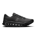 Men's black waterproof trail running shoes with CloudTec pods and lace-up upper
