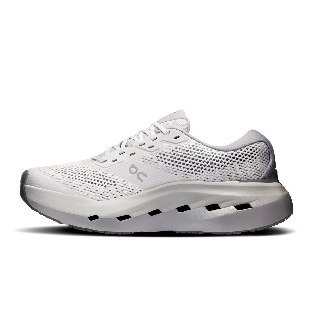 Men's running shoes with breathable mesh upper, lace-up closure, and thick sole