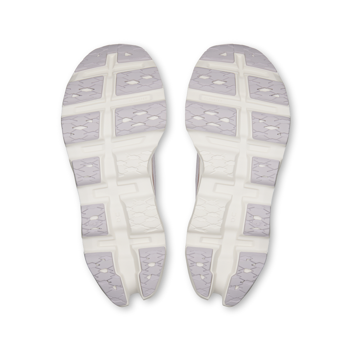 On Cloudmonster 3 women's running shoes, outsole view with textured traction blocks