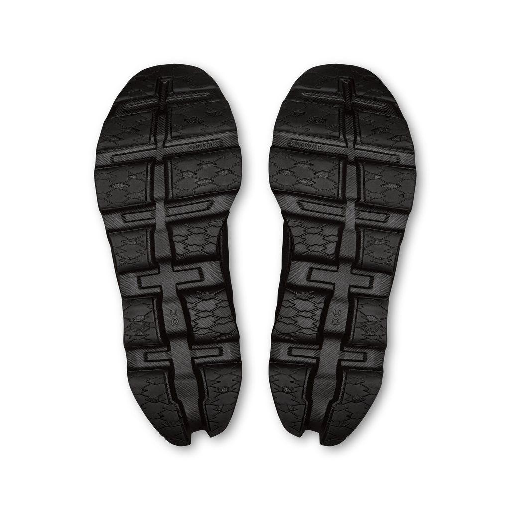 Men's On Cloudmonster 3 running shoes outsole with tread pattern, black