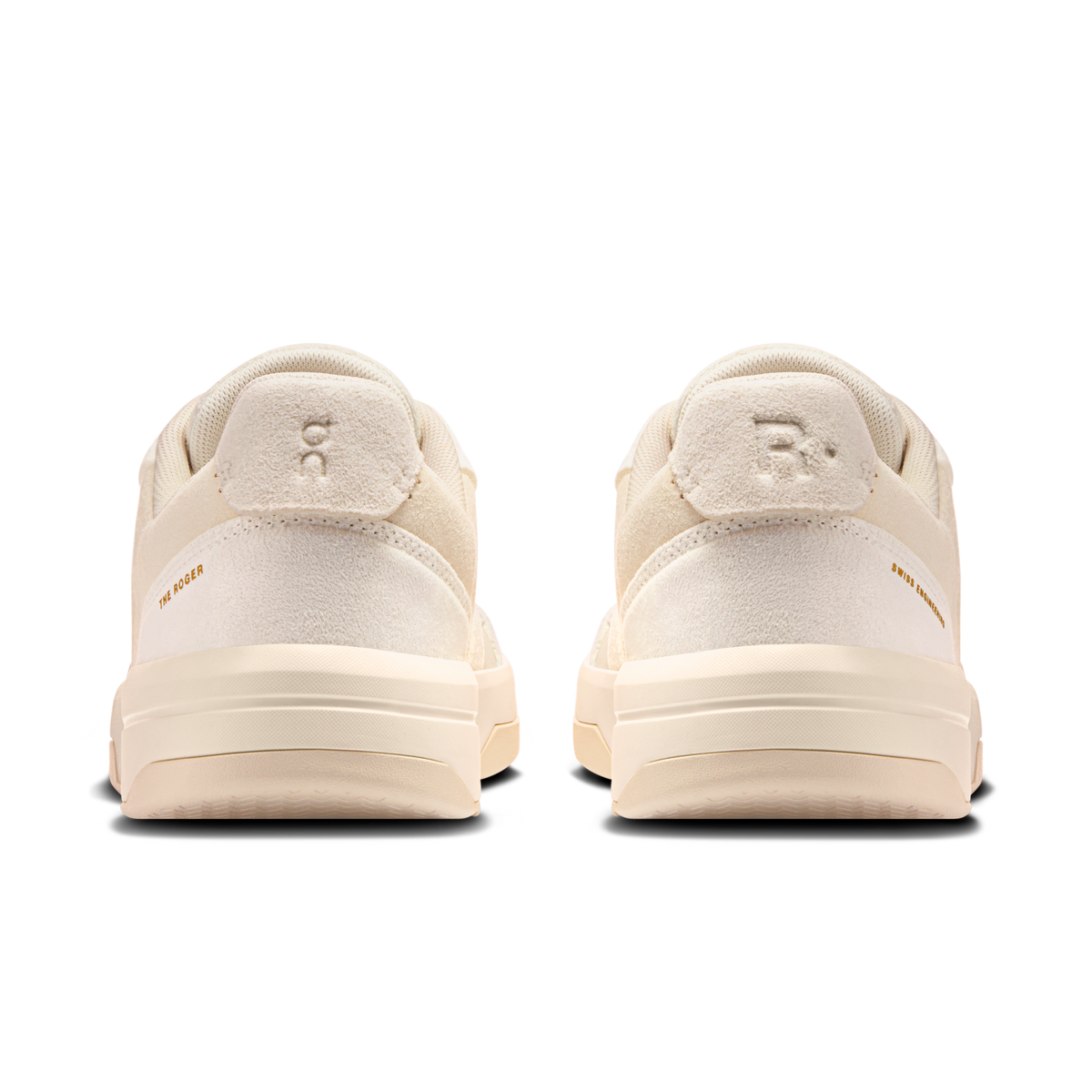 Ivory On Roger Ace sneakers with cushioned heel tabs and rear pull details