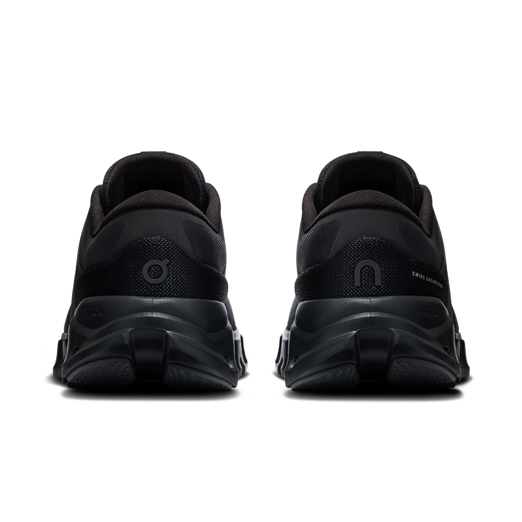 On Running Cloud X 5 men's black running shoes, heel view with padded collar