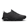 On men's black Cloudsoma running shoes, lace-up upper, cushioned sole