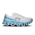 On Running Cloudmonster 3 women’s running shoes, white with light-blue CloudTec sole