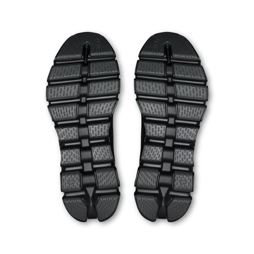 On Running Cloud X 5 shoe outsoles with textured tread pattern for grip