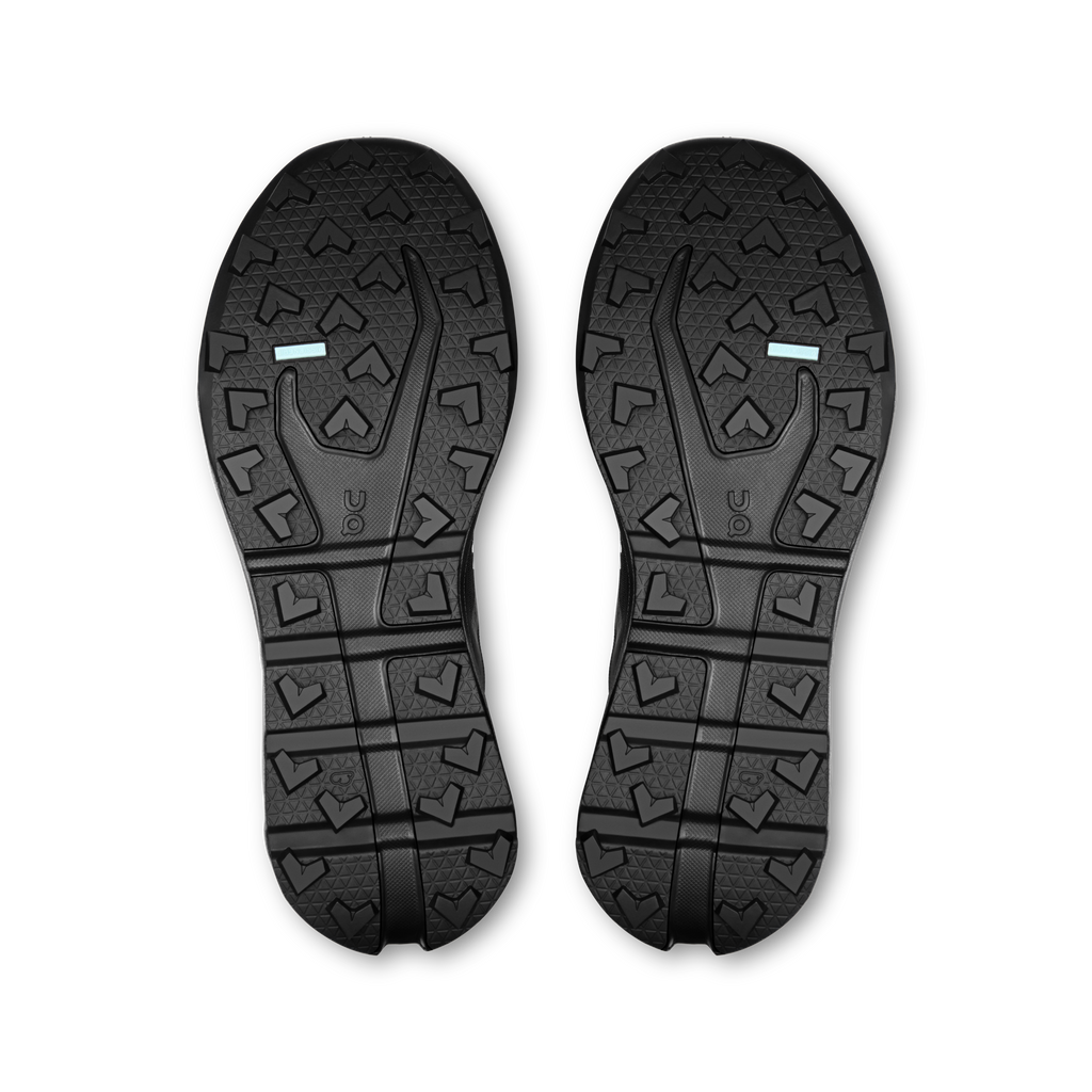On Cloudvista 3 black shoe soles with patterned rubber grip tread