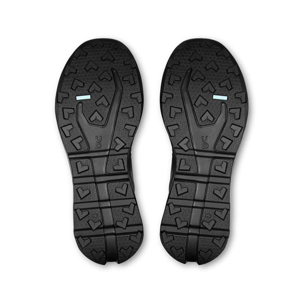 On Cloudvista 3 black shoe soles with patterned rubber grip tread