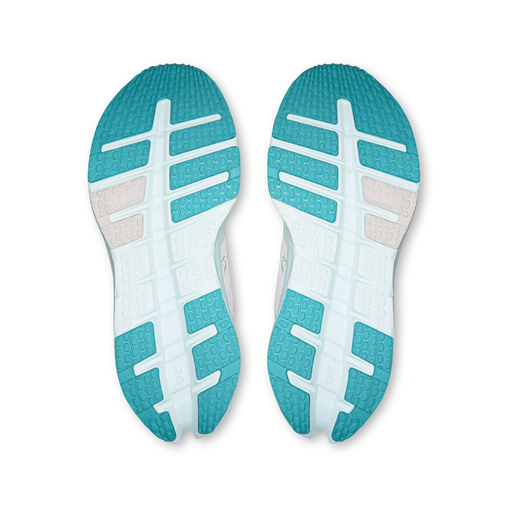 Rubber outsole tread for On Running Cloudrunner 3, teal and white