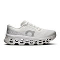 Women's white running shoes with cloud pod outsole and lace-up mesh upper