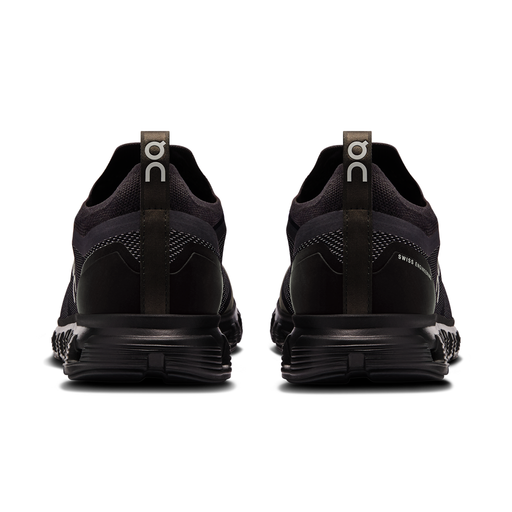 Men's On Cloud 6 Versa shoes from back, black heel tab and cushioned sole