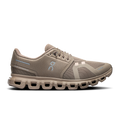 Women's On Cloud 6 running shoes in cinder and fog, mesh upper, lace-up.