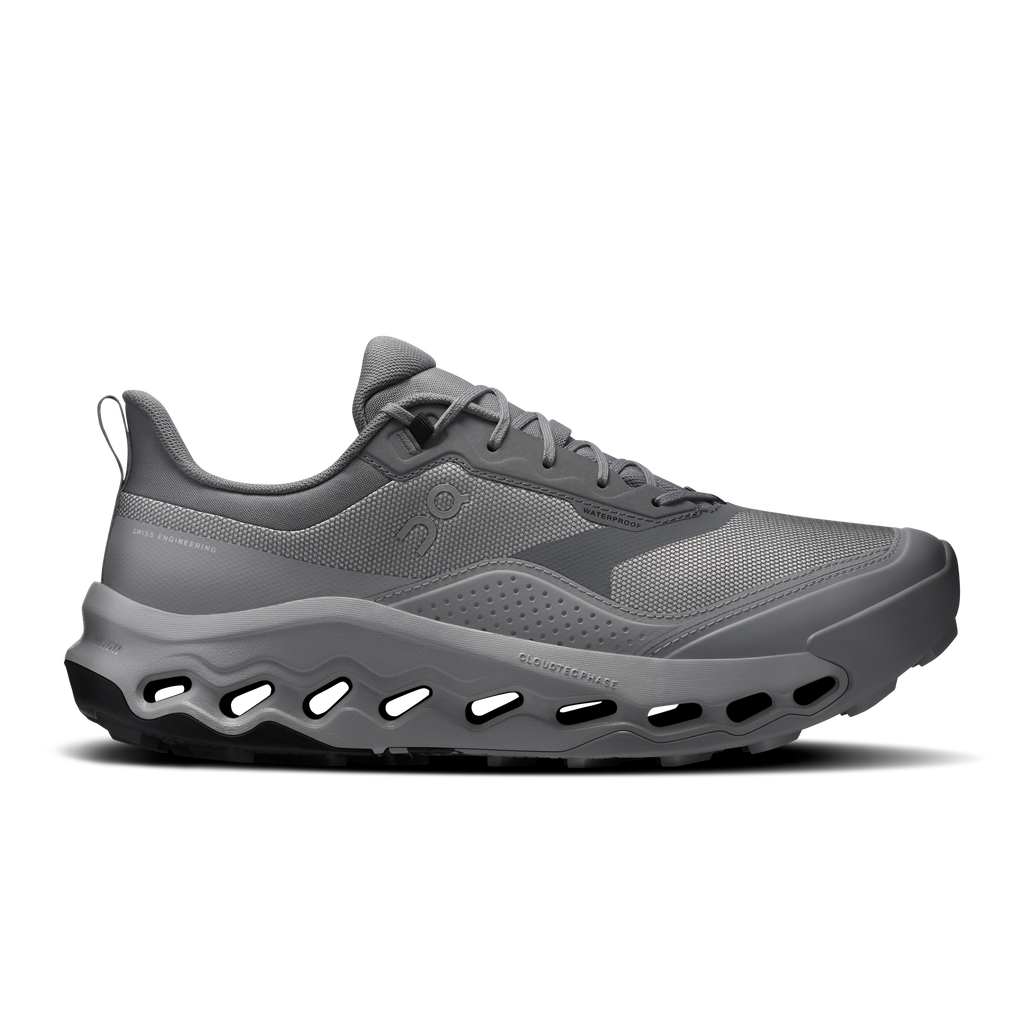 On Cloudhorizon 2 men's waterproof shoe, gray mesh, lace-up, CloudTec sole