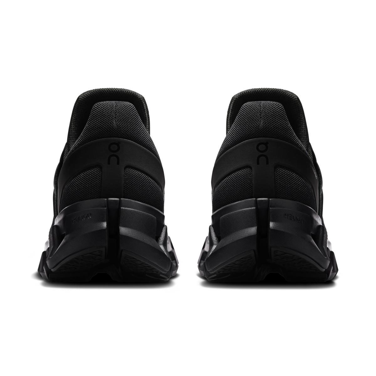Men's On Cloudswift 4 running shoes, black rear view with padded collar