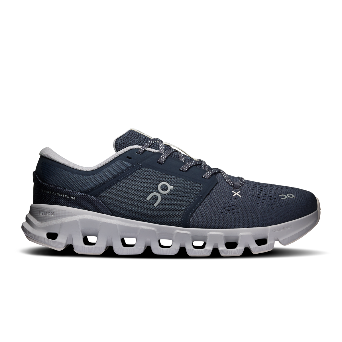 Men's On Cloud X 5 navy running shoes, lace-up with CloudTec sole