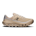 Women’s waterproof running shoes in sand/ice with mesh upper and CloudTec sole