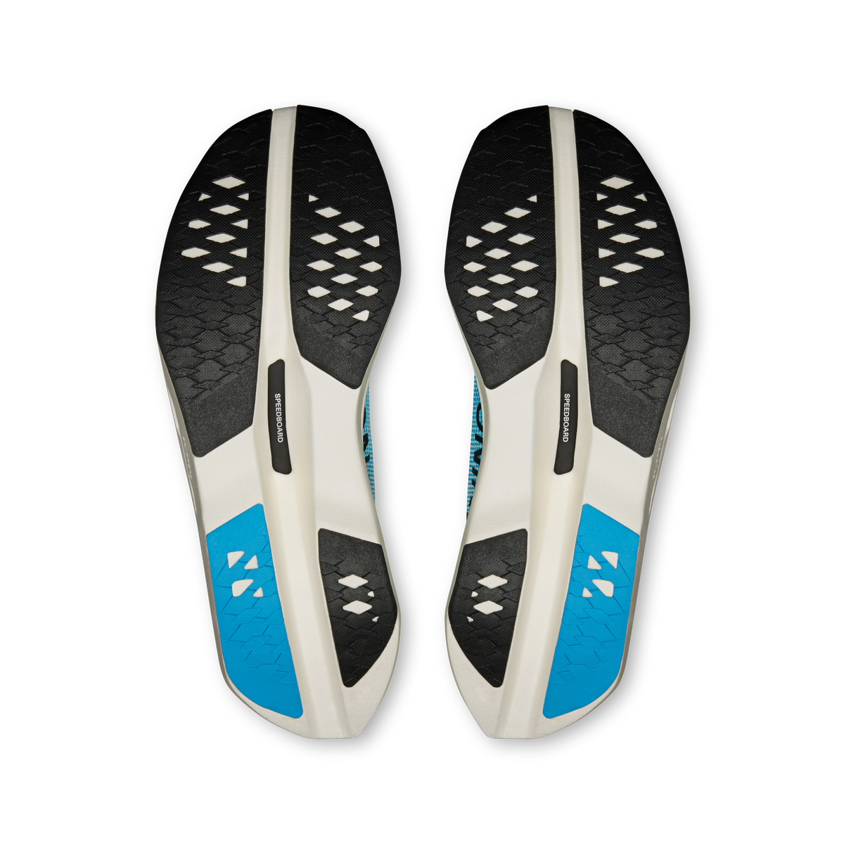 Women’s On Cloudboom Volt shoes, outsole bottoms with textured traction patterns