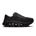 Women's black running shoes with mesh upper and CloudTec-style rubber outsole