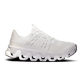 Men's white lace-up running shoes with mesh upper and CloudTec style sole