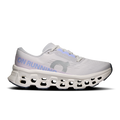 Women's On Cloudmonster 3 running shoes in frost and ivory with chunky cloud sole