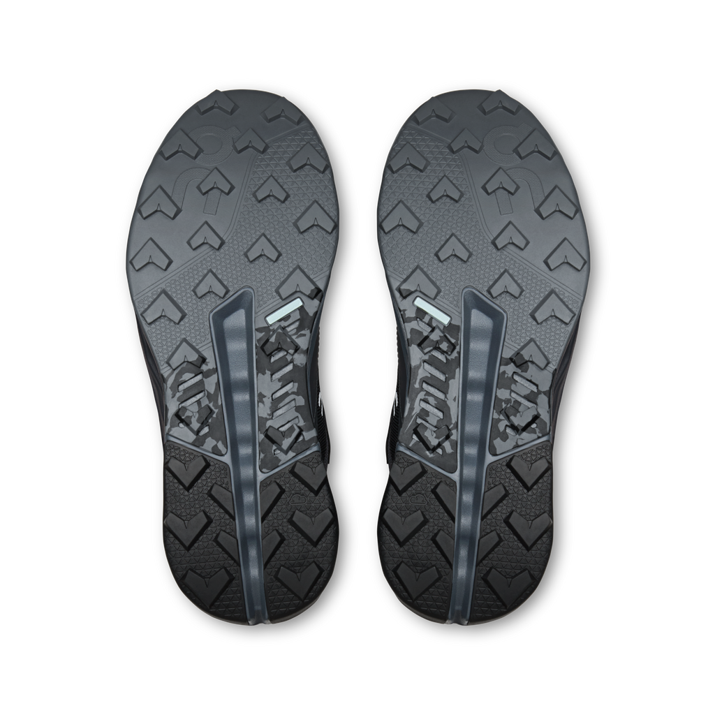 Women's On mid waterproof shoe outsoles, textured tread rubber