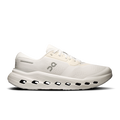 Men's white running shoes with lace-up front and CloudTec cushioning pods