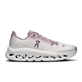 Women’s On running shoe with light mauve mesh upper and white Cloudtilt sole