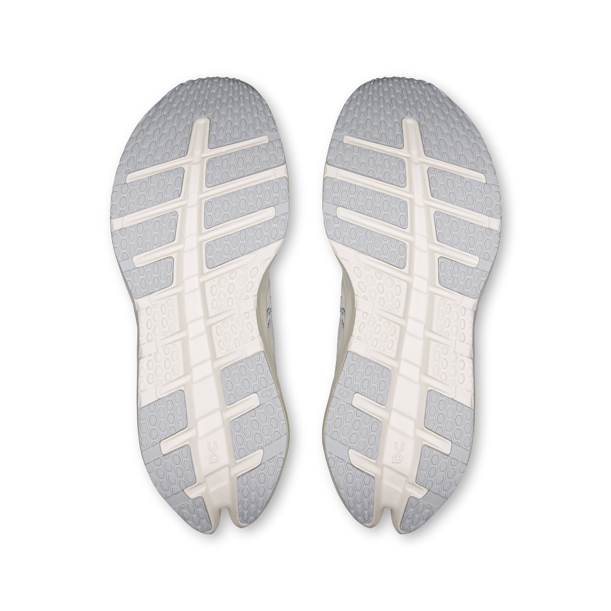 On Cloudrunner 3 wide shoe outsoles with textured tread and side cushioning pods