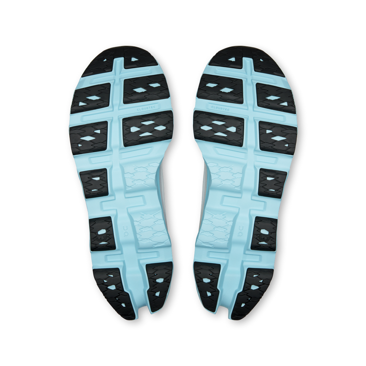 Men's Cloudmonster 3 running shoes with patterned light blue rubber outsole