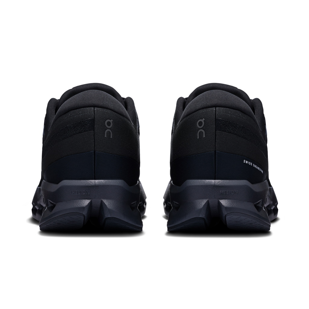 Men's On Cloudsurfer 2 running shoes, rear view with padded collar and heel tab