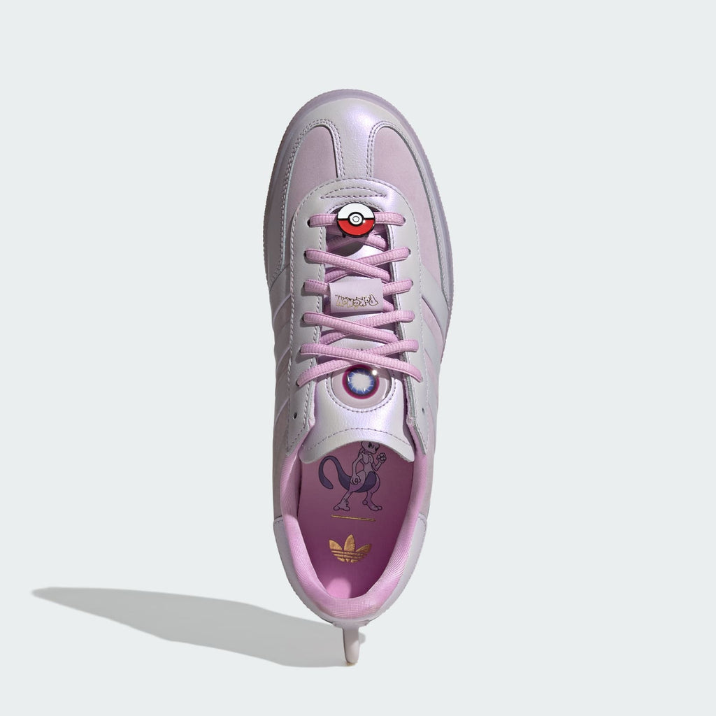 Adidas Pokémon Handball Spezial low-top sneaker in lilac with Poké Ball lace detail
