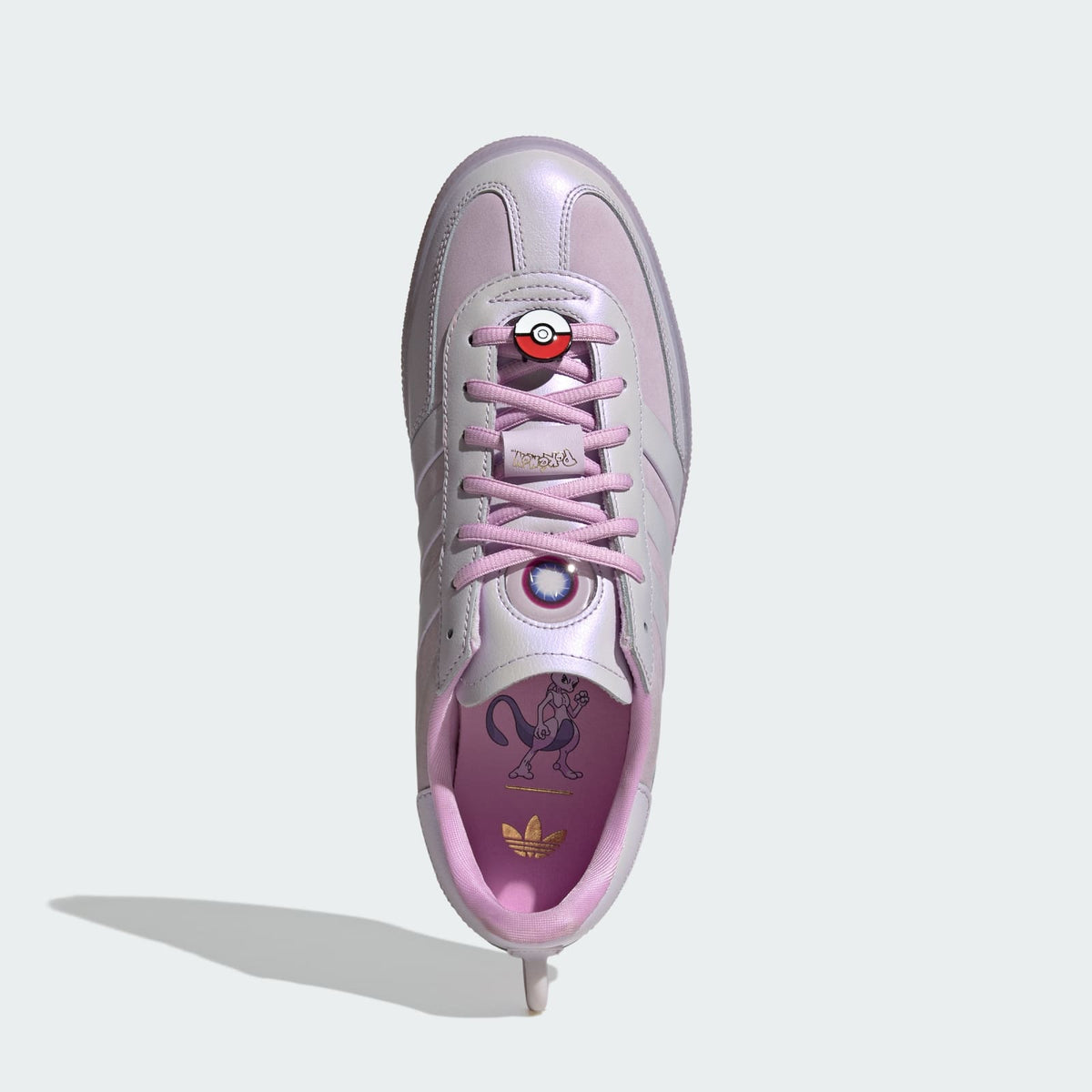 Adidas Pokémon Handball Spezial low-top sneaker in lilac with Poké Ball lace detail