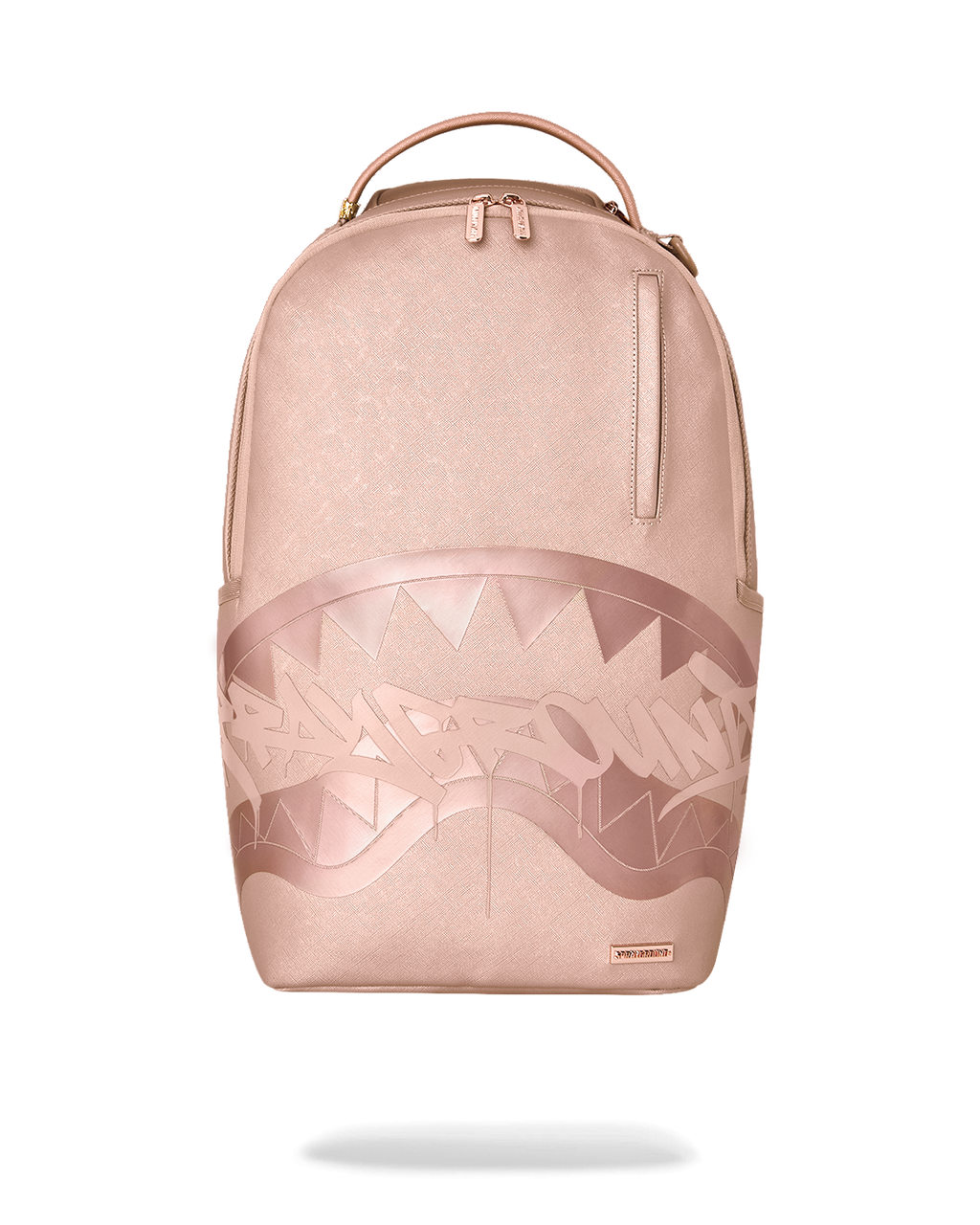 Sprayground rose backpack with shark graphic front and top handle