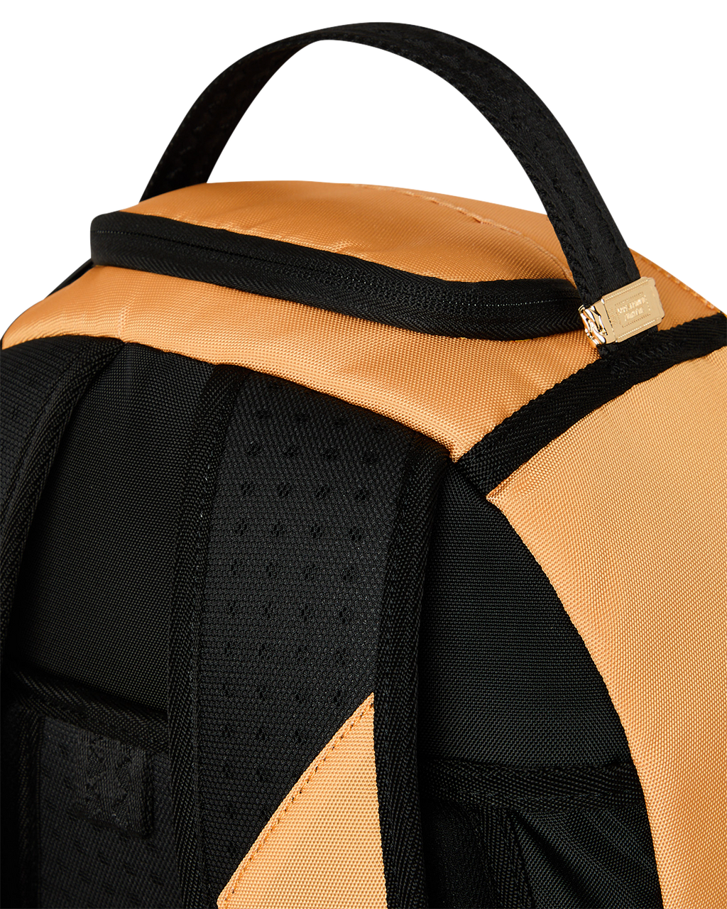 Sprayground Peanuts Franklin backpack, black shoulder strap and textured padded back