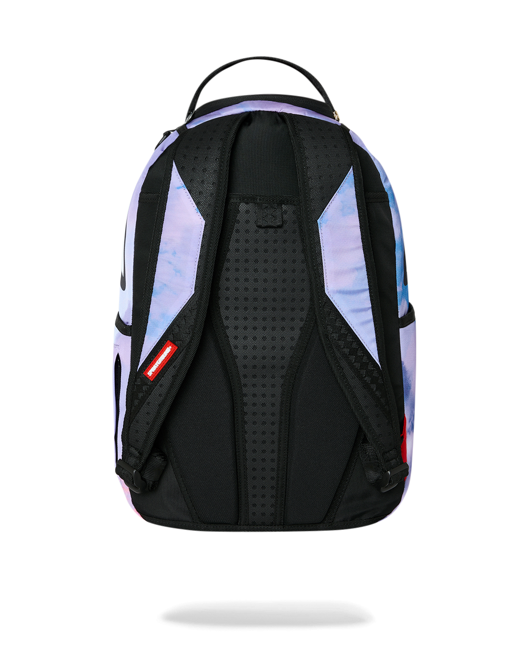 Sprayground Cloudbreaker backpack with black padded back panel and ventilated mesh