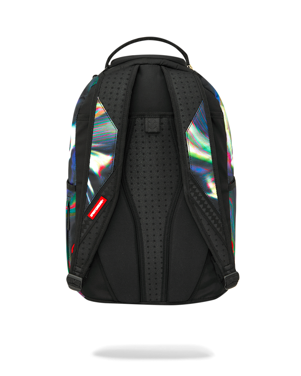 Sprayground Power Flex backpack back panel with padded straps and mesh ventilation