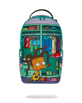 Rugrats-themed mini backpack with character clothing display graphic, teal and purple