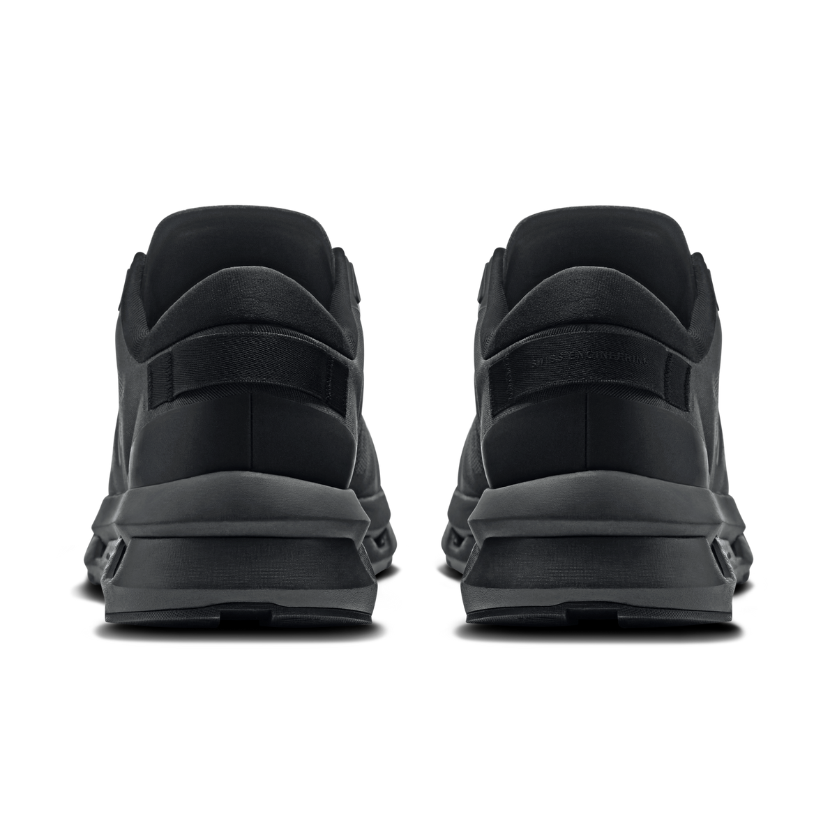 Men's On Cloudzone running shoes, rear view with padded collar and heel cushioning