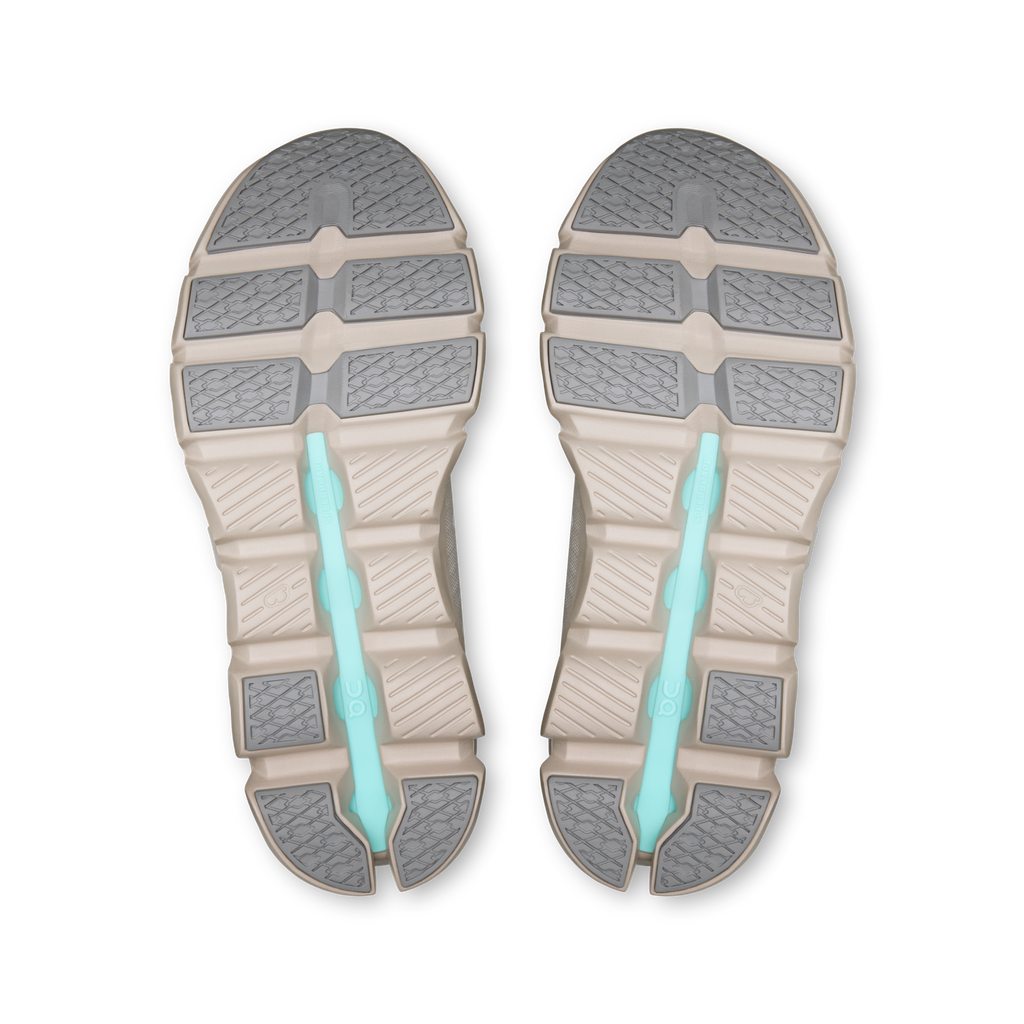 Cloudswift 4 outsole view with gray traction pads and light blue cushioning pods