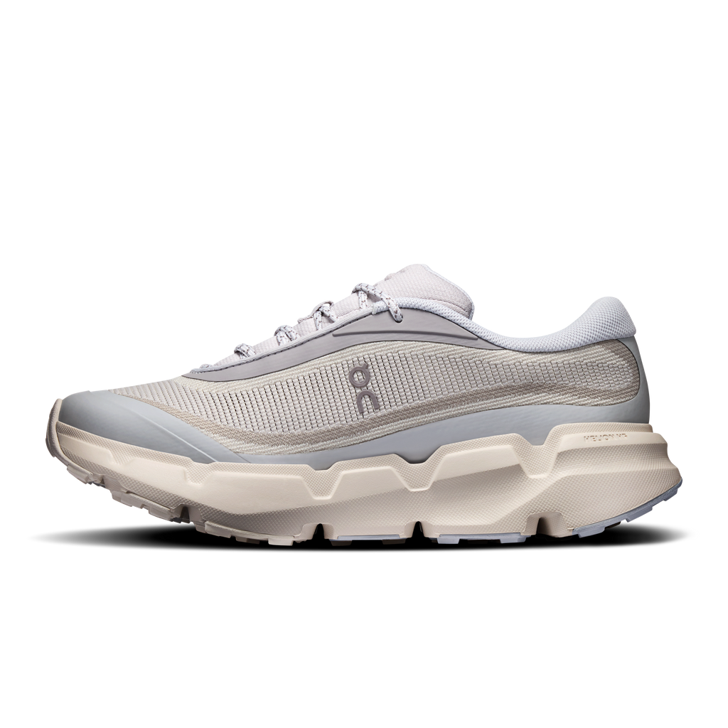 On Cloudsoma Hike shoes for women, side profile, lace-up mesh with chunky cushioning sole.