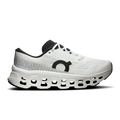 Women's white running shoes with black logo and CloudTec-style cushioning outsole